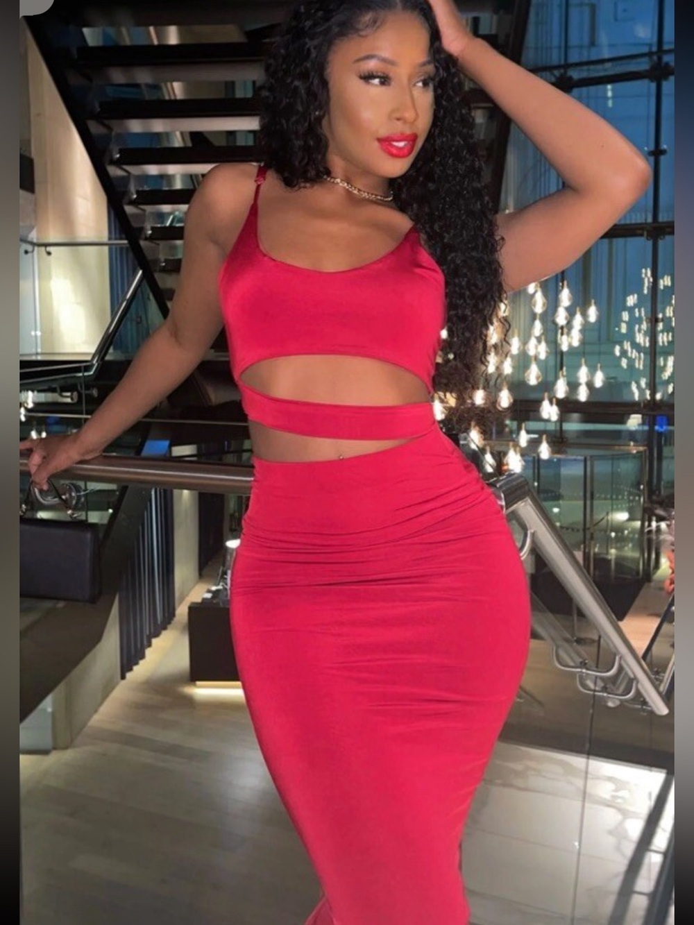 NWT fashion nova cut you out skirt set